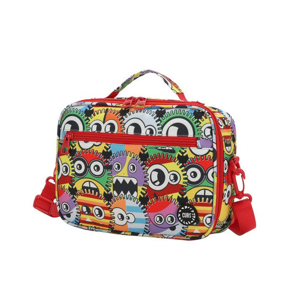 Robots Big Eyes cross body lunch bag