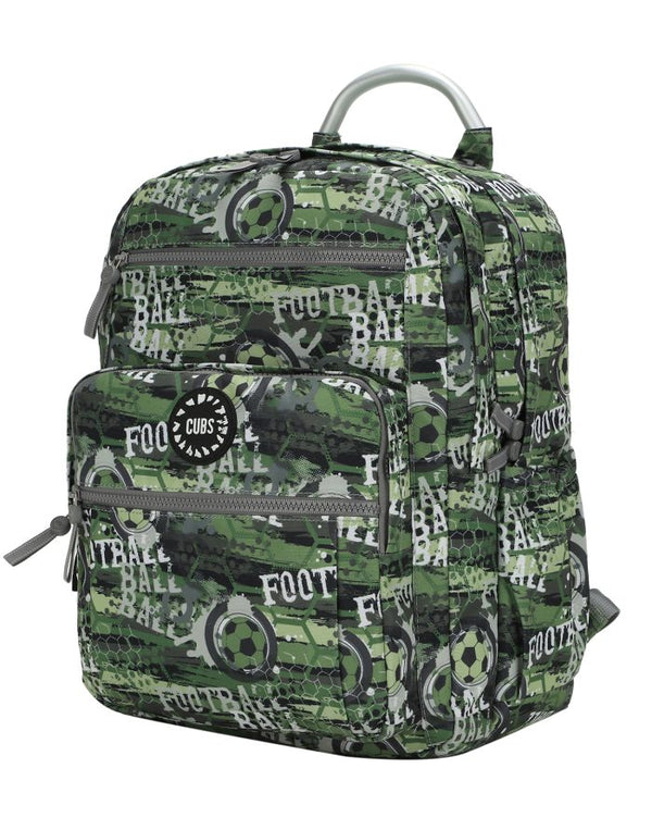Army Green Football Senior Student Backpack