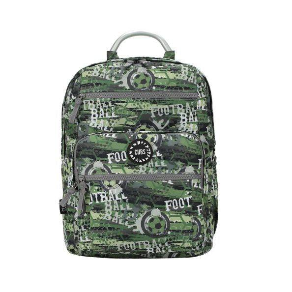 Army Green Football Senior Student Backpack