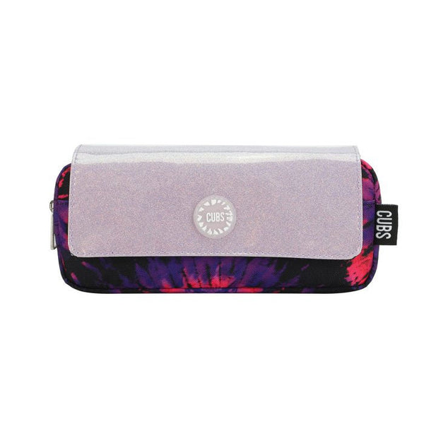 Black & Purple Tie Dye High School Pencil Case