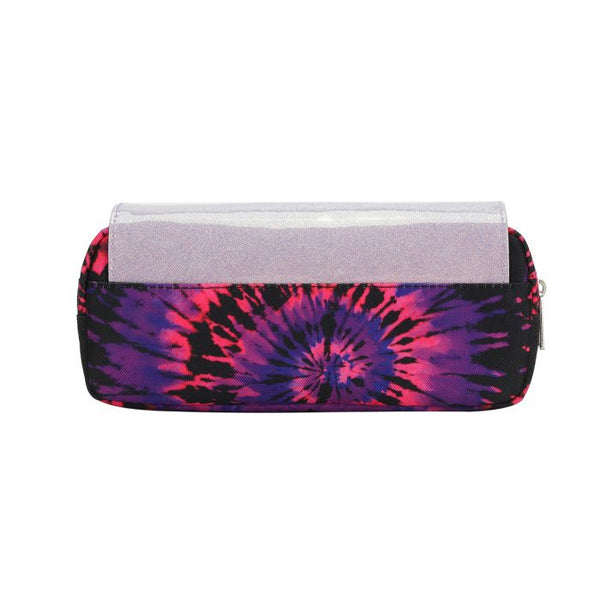Black & Purple Tie Dye High School Pencil Case