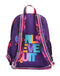 Black and Purple Tie Dye High School Backpack