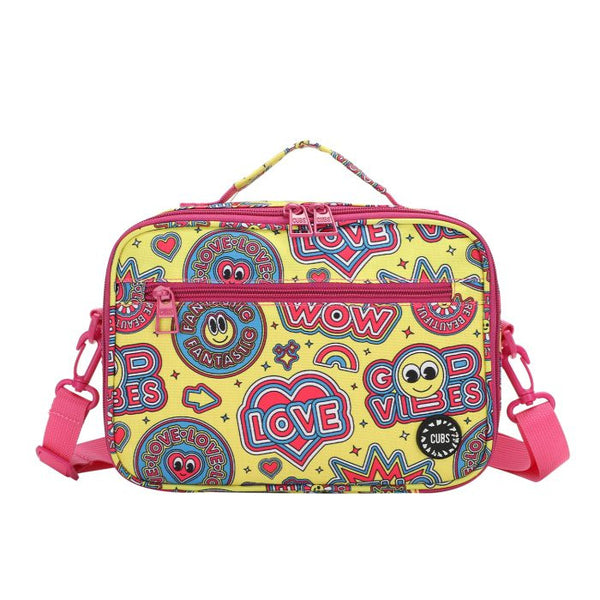 Good Vibes and Smiles Cross Body Lunch Bag