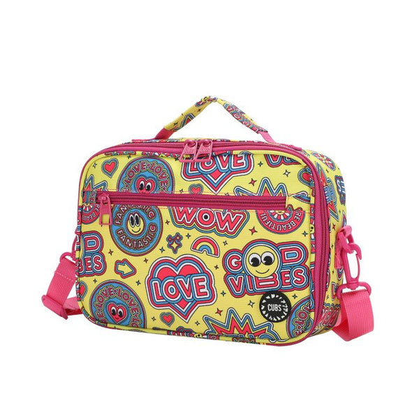 Good Vibes and Smiles Cross Body Lunch Bag