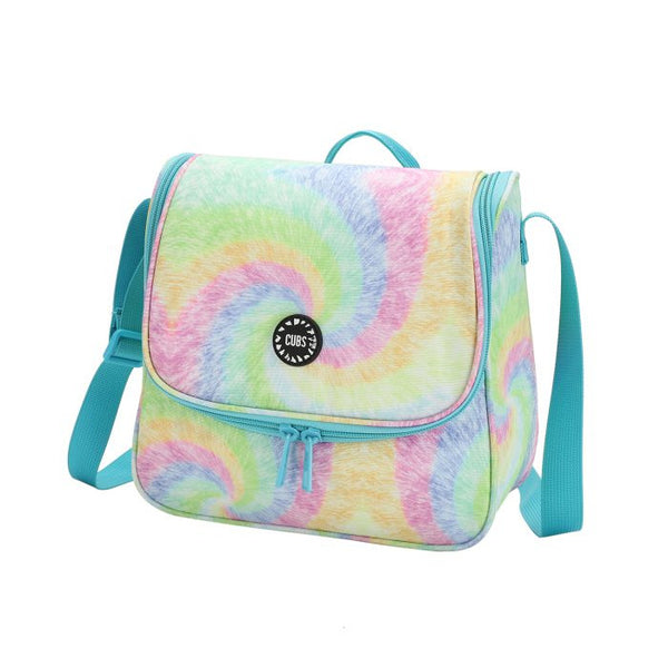 Pastel Rainbow Swirl Cross Body Lunch Bag