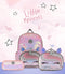 Unicorn Lashes Glitter Pocket Purple Pink Sequin Backpack