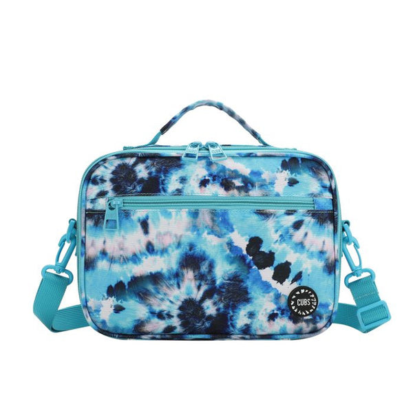 Turquoise Tie Dye Cross Body Lunch Bag