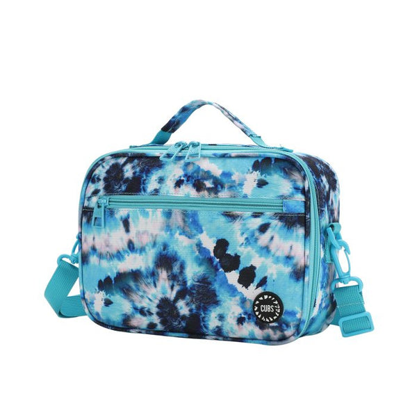 Turquoise Tie Dye Cross Body Lunch Bag