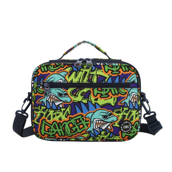 Shark Dance Cross Body Lunch Bag