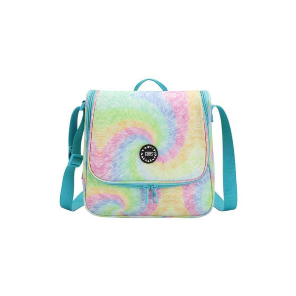 Pastel Rainbow Swirl Cross Body Lunch Bag