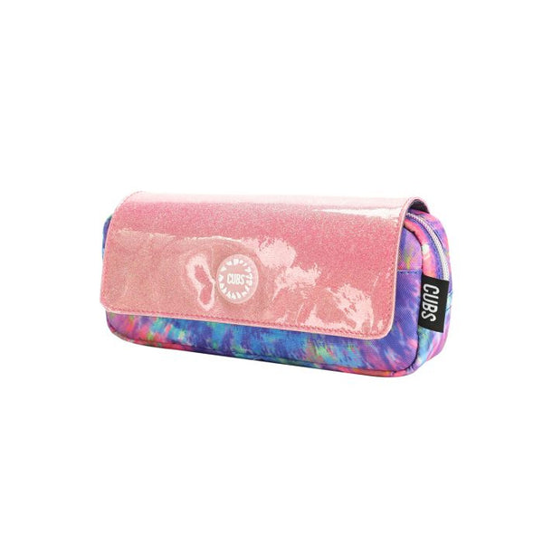 Blue and Purple Tie Dye High School Pencil Case