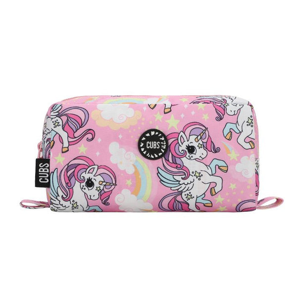 Baby Pink Unicorn and Rainbows Pencil Case