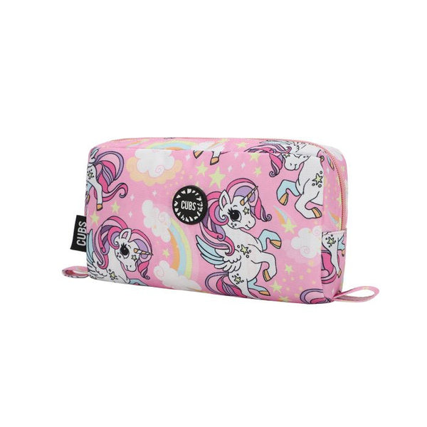 Baby Pink Unicorn and Rainbows Pencil Case