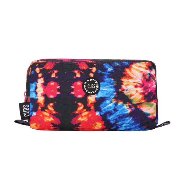 Deep Black/Fuchsia Tie Dye Pencil Case