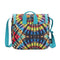 Tie Dye Colorful Black Cross Body Lunch Bag