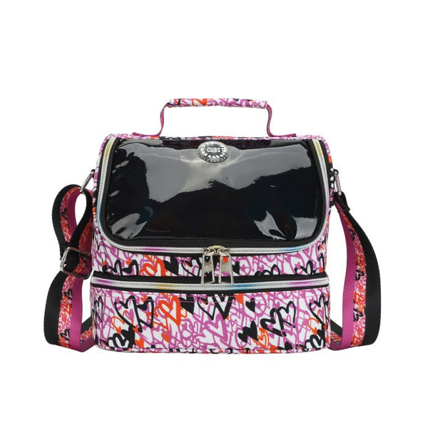 Colorful Love High School Lunch Bag – Double-Layered Insulated Tote for Teens