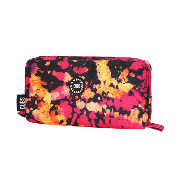 Fuchsia/Yellow Tie Dye Pencil Case