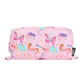 Shiny Fabric Rose Pink Pencil Case