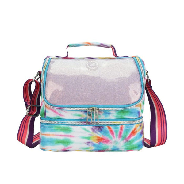 Pink and Purple Tie Dye High School Lunch Bag