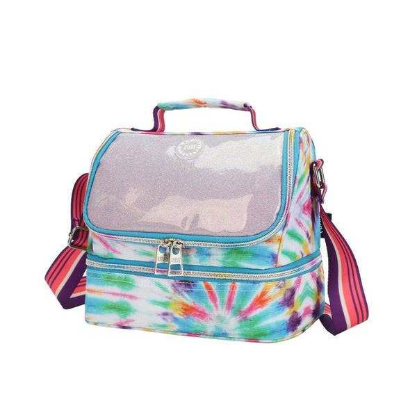Pink and Purple Tie Dye High School Lunch Bag
