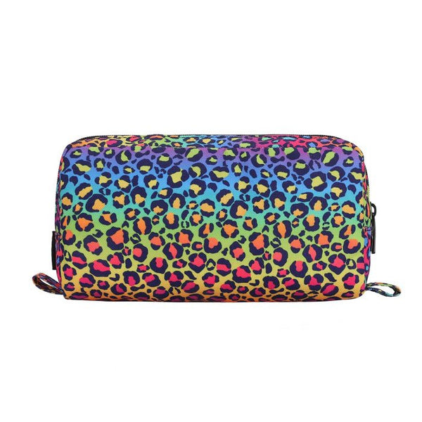 Rainbow Leopard Pencil Case