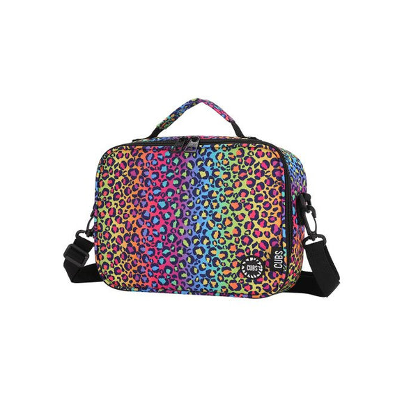Rainbow Leopard Classic Lunch Bag With Shoulder Strap
