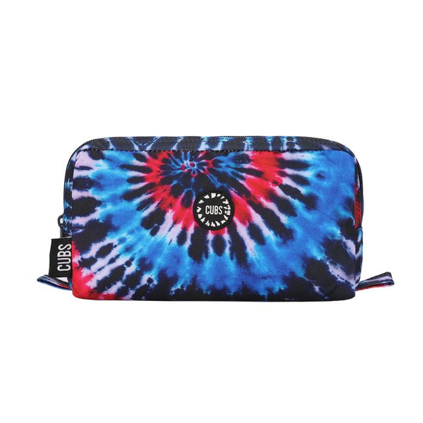 Two Tone Blue Tie Dye Pencil Case