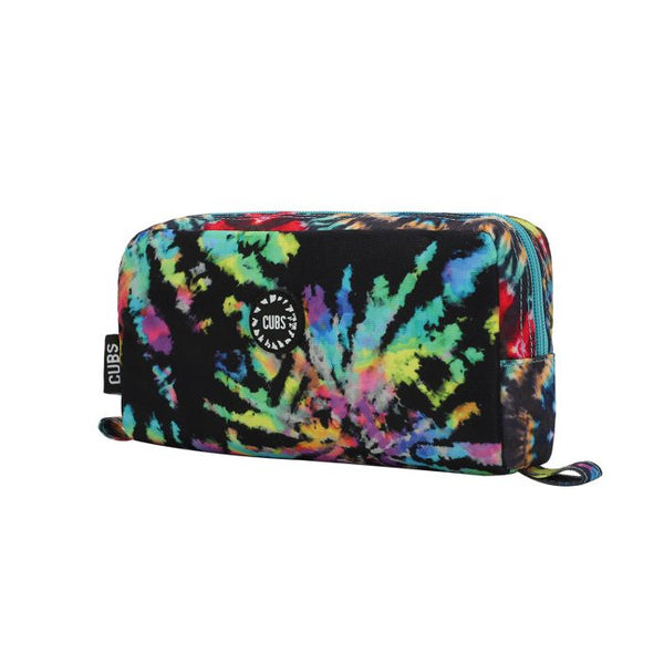 Black Canvas Neon Colors Pencil Case