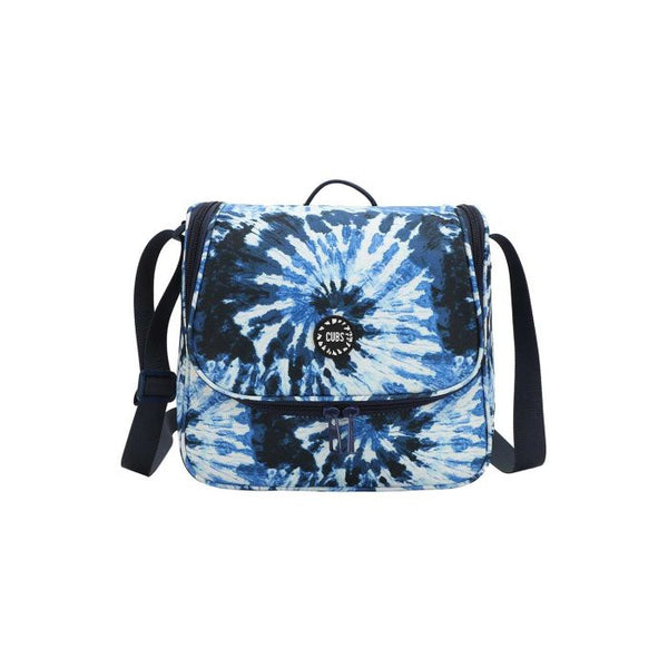 All the Blues Tie Dye Lunch Bag – Large Insulated Crossbody with Waterproof Coating