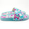 Blue Leopard Women Summer Slide
