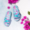 Blue Leopard Women Summer Slide