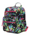 Black Canvas Neon Colors Senior Student Backpack