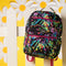 Black Canvas Neon Colors Senior Student Backpack