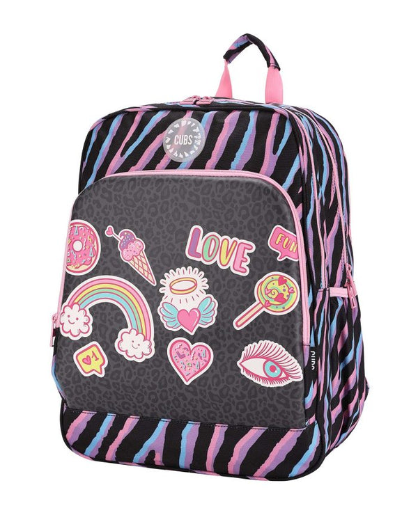 Black Leopard Gadgets Hard Top Backpack