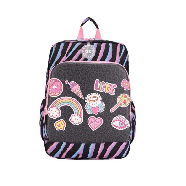 Black Leopard Gadgets Hard Top Backpack