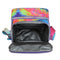 Blue and Purple Tie Dye High School Lunch Bag – Dual Compartment Crossbody for Teens