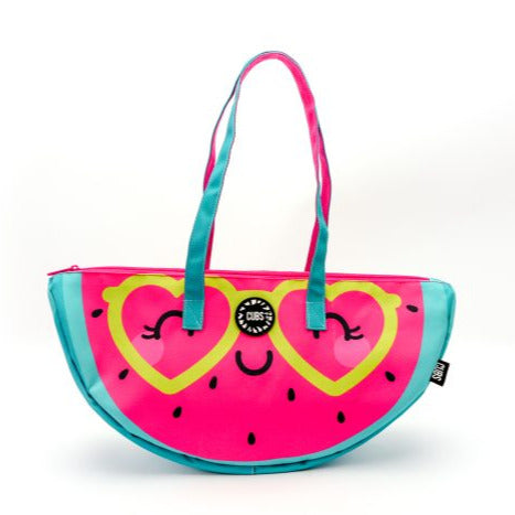 Cute Fuchsia Watermelon Cooler Bag – Insulated Tote for Kids & Beach Days