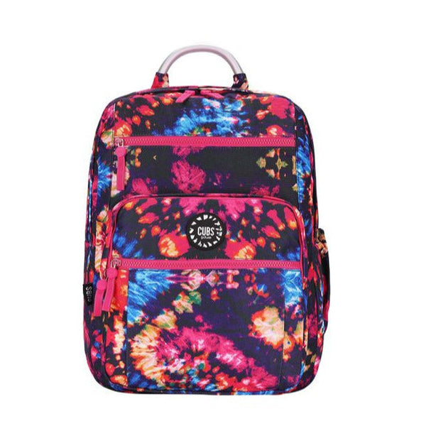 Deep Black/Fuchsia Tie Dye Senior Backpack