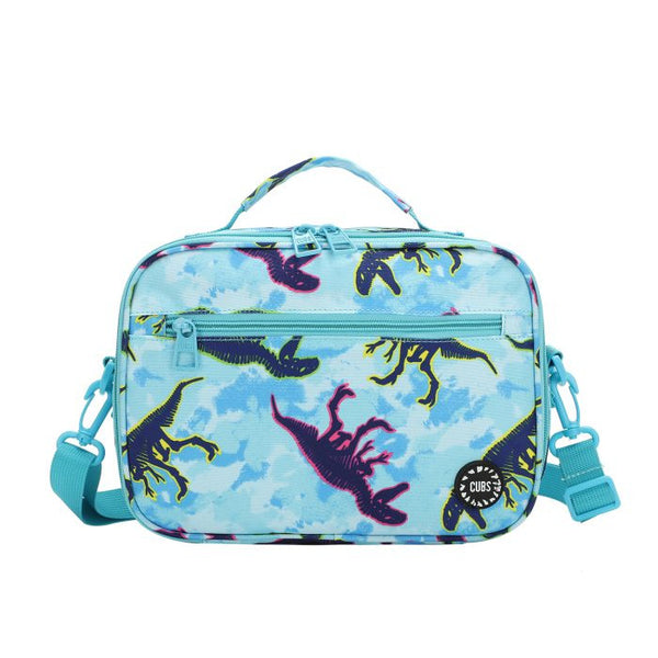 Dino Tie Dye Cross Body Lunch Bag – Insulated, Roomy & Dino-Mighty for School Days