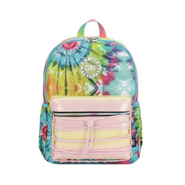 Green and Yellow Tie Dye High School Backpack