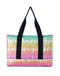 Hello Summer & Heart Beat Double Face Tote Bag – Waterproof Foldable Beach Bag for Women