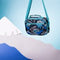 Black and Blue Roar Cross Body Lunch Bag