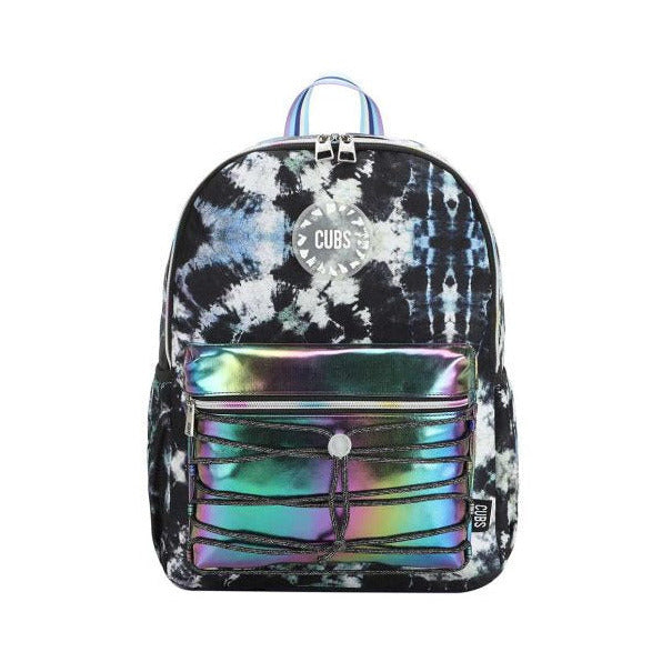 Inky Black Tie Dye High School Backpack