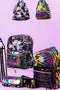 Inky Black Tie Dye High School Backpack
