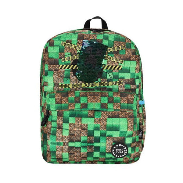 Mine craft Sequin Junior Student Backpack