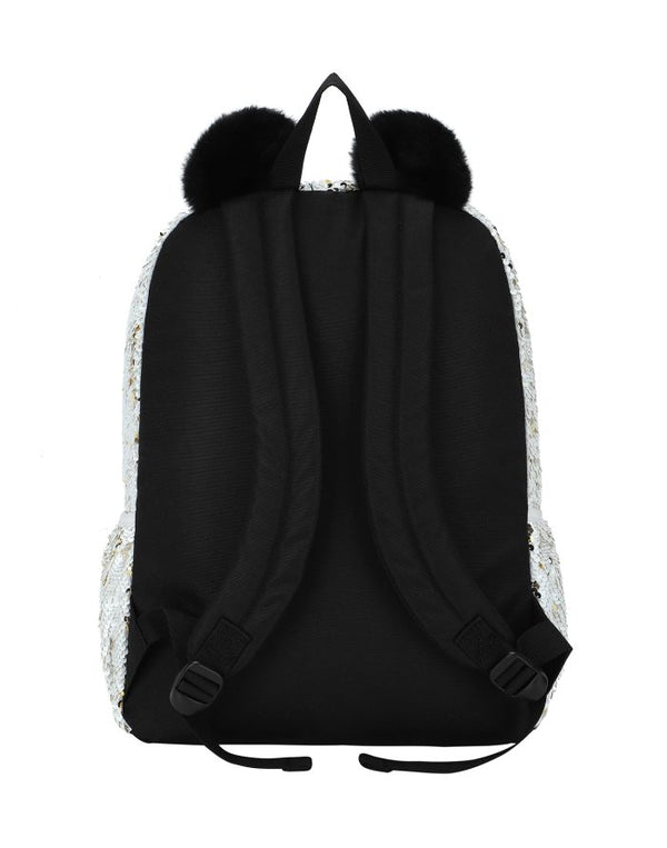 Panda Sequin Junior Student Backpack