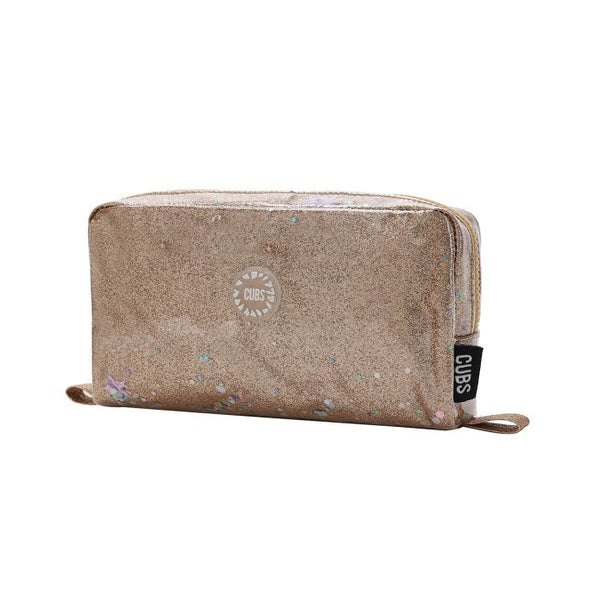 Meow Gold Glittery Pencil Case