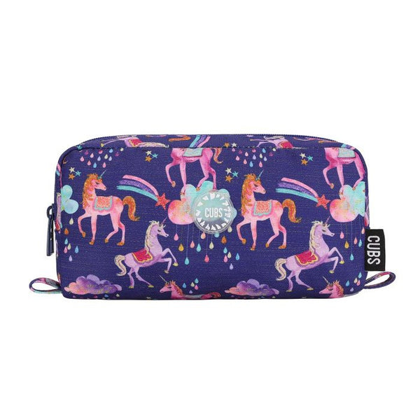 Navy Blue Baby Unicorn Glittery Pencil Case