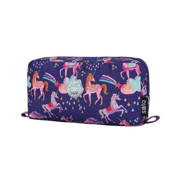Navy Blue Baby Unicorn Glittery Pencil Case