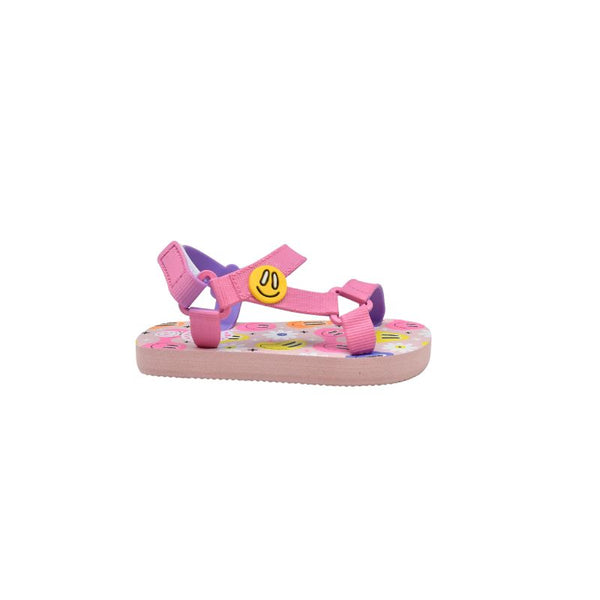 Pink Smiles and flowers Baby Girl Sling CUBS Sandal